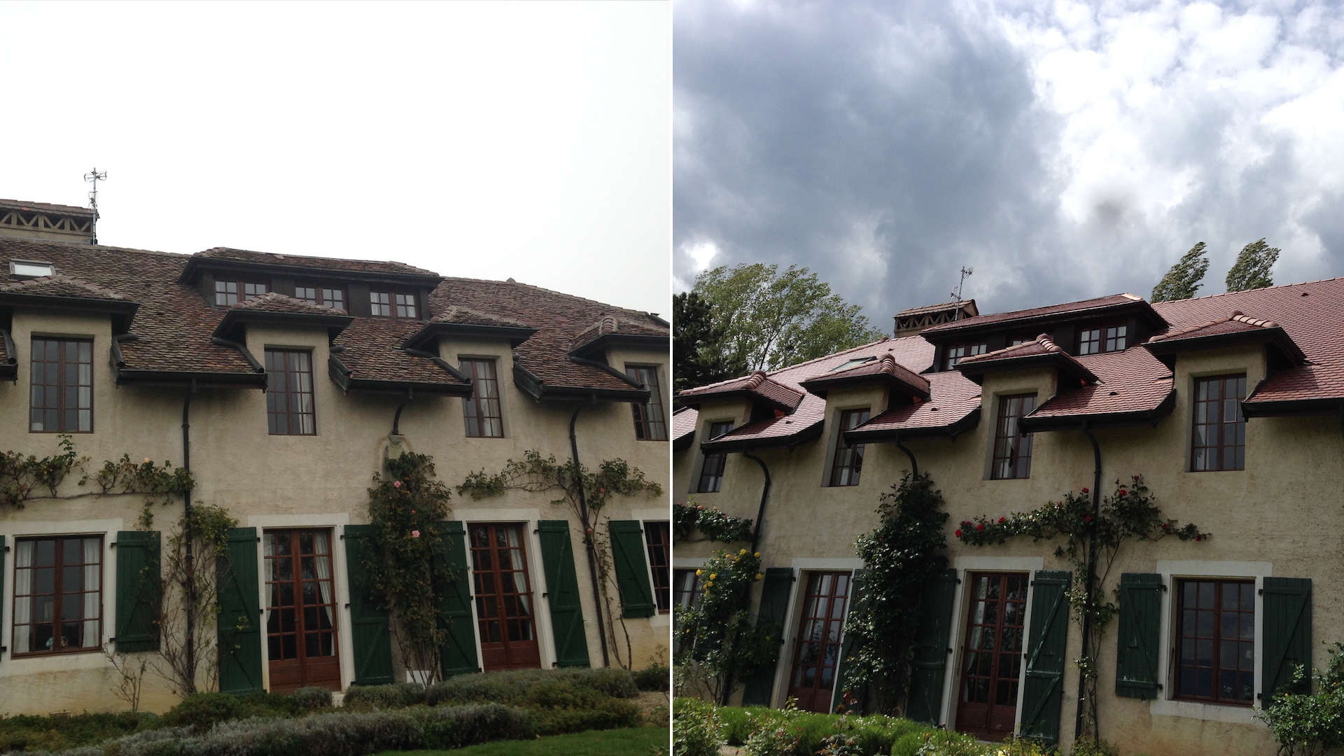 Rénovation de toiture Avant et Après
